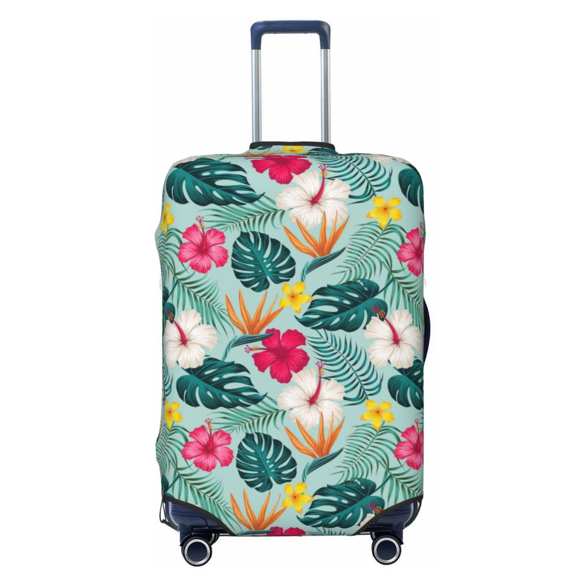Travel Accessories Hawaii - Penutup Koper Daun Bunga Tropis Bunga