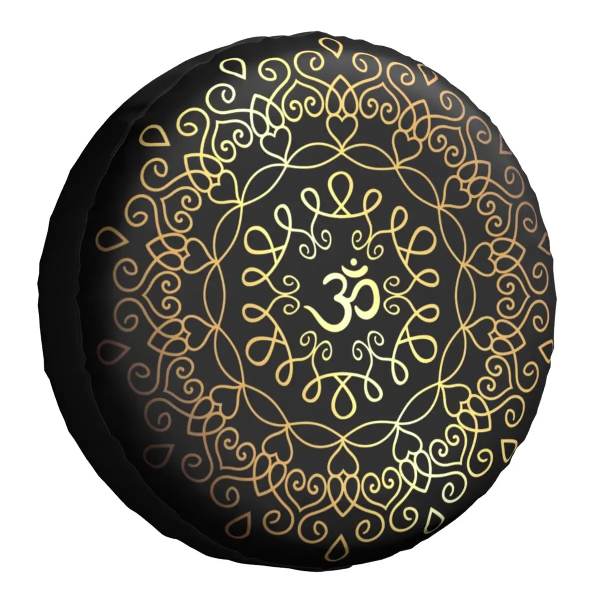 Travel Yoga Accessories - Casing Penutup Ban Cadangan Golden Om