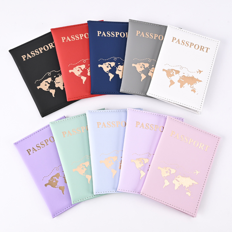 Passport Holder Rfid - Sarung pelindung paspor kulit PU, dompet
