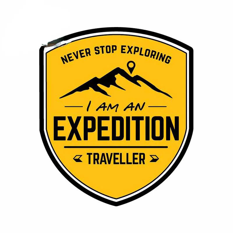 Travel Accessories For Car - Stiker Mobil Ekspedisi 13cm, Jangan Pernah