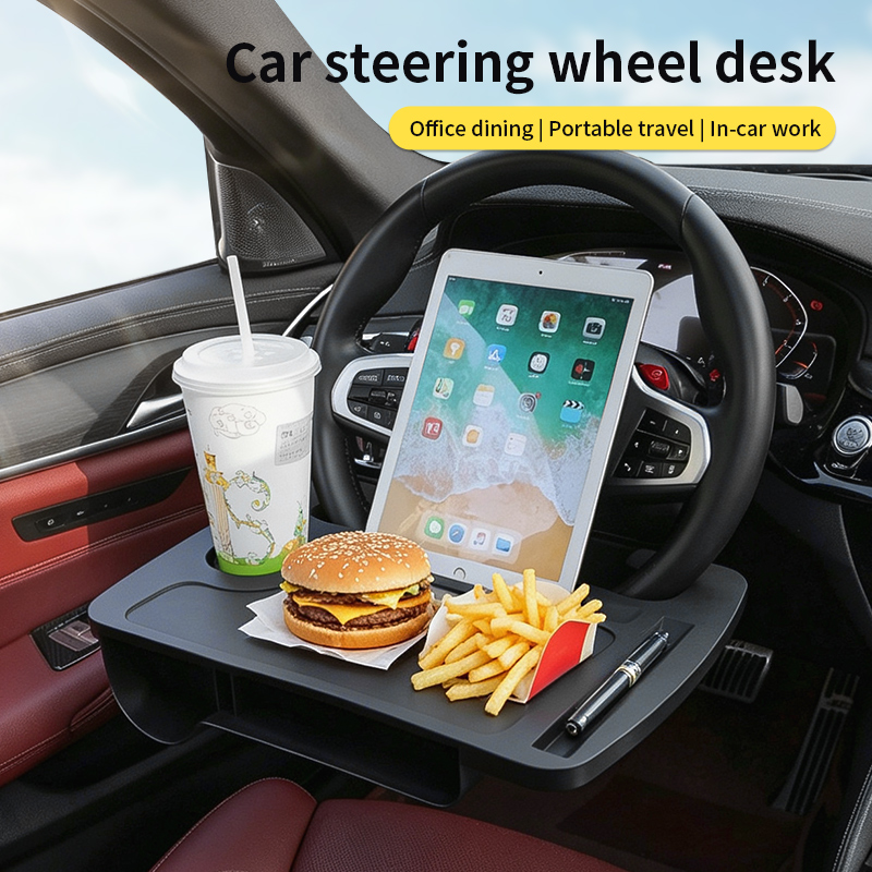 Travel Accessories For Car - Meja Nampan Setir Mobil 2-IN-1, Meja