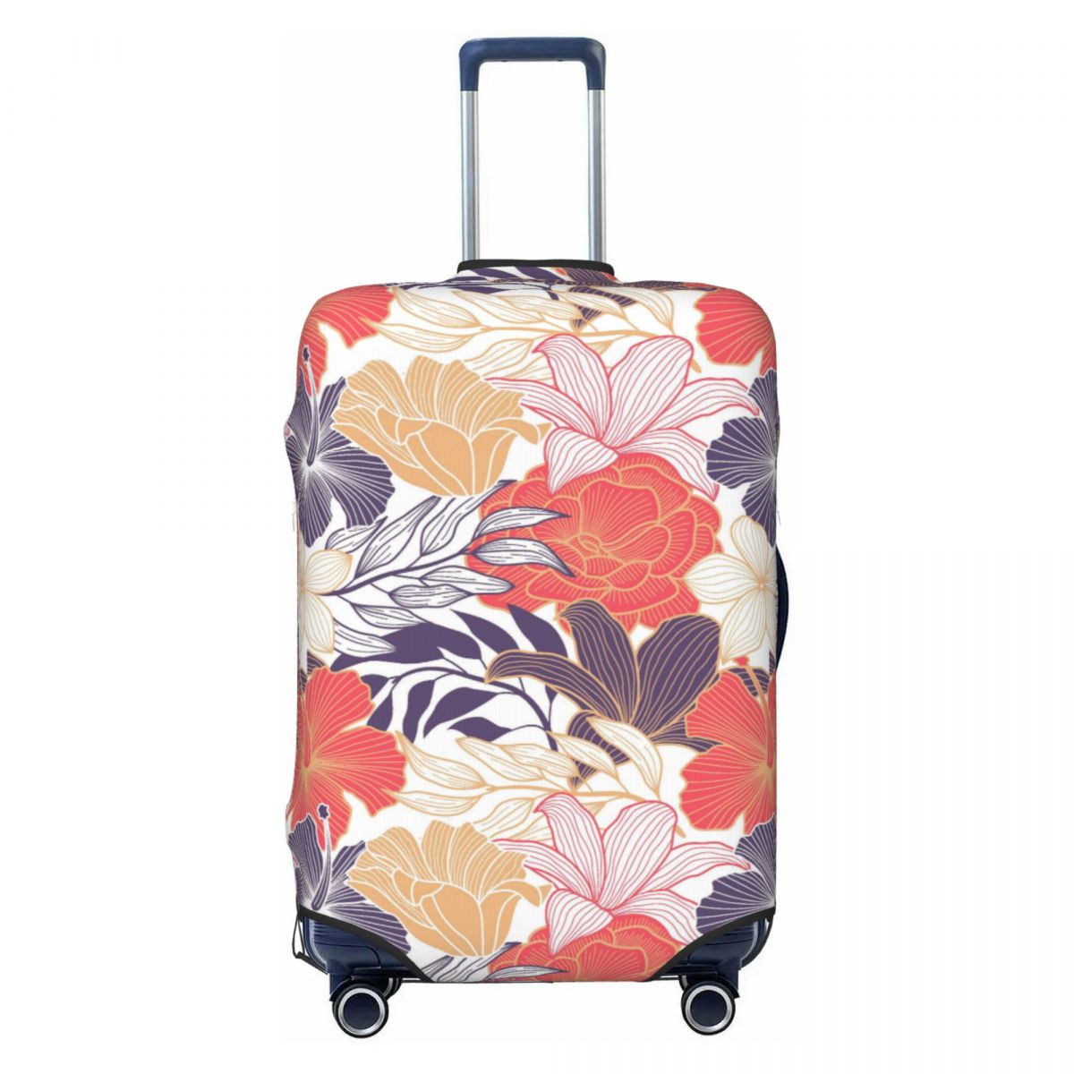 Travel Accessories Hawaii - Pelindung penutup bagasi daun bunga tropis