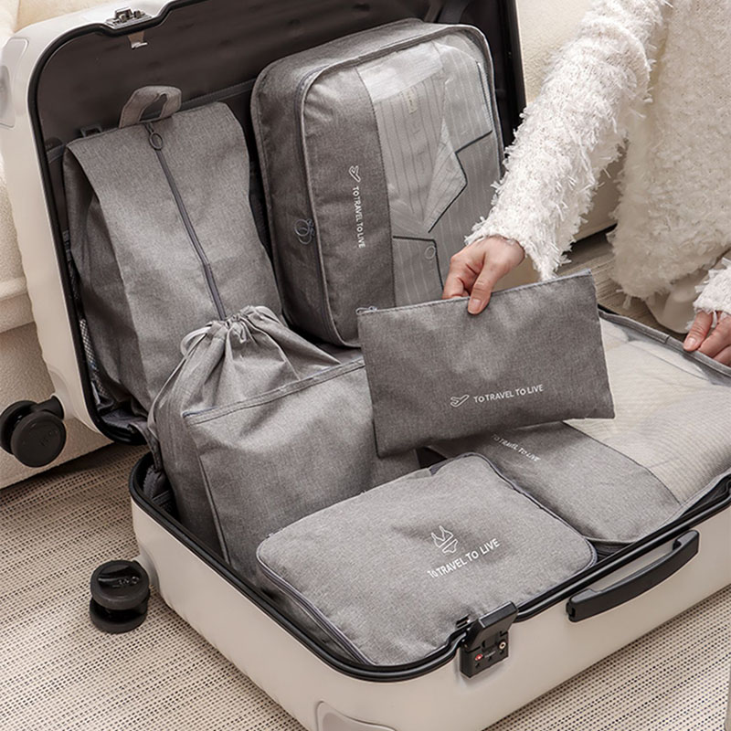 Travel Accessories Packing Cubes - Set 7 Buah Packing Cube Perjalanan