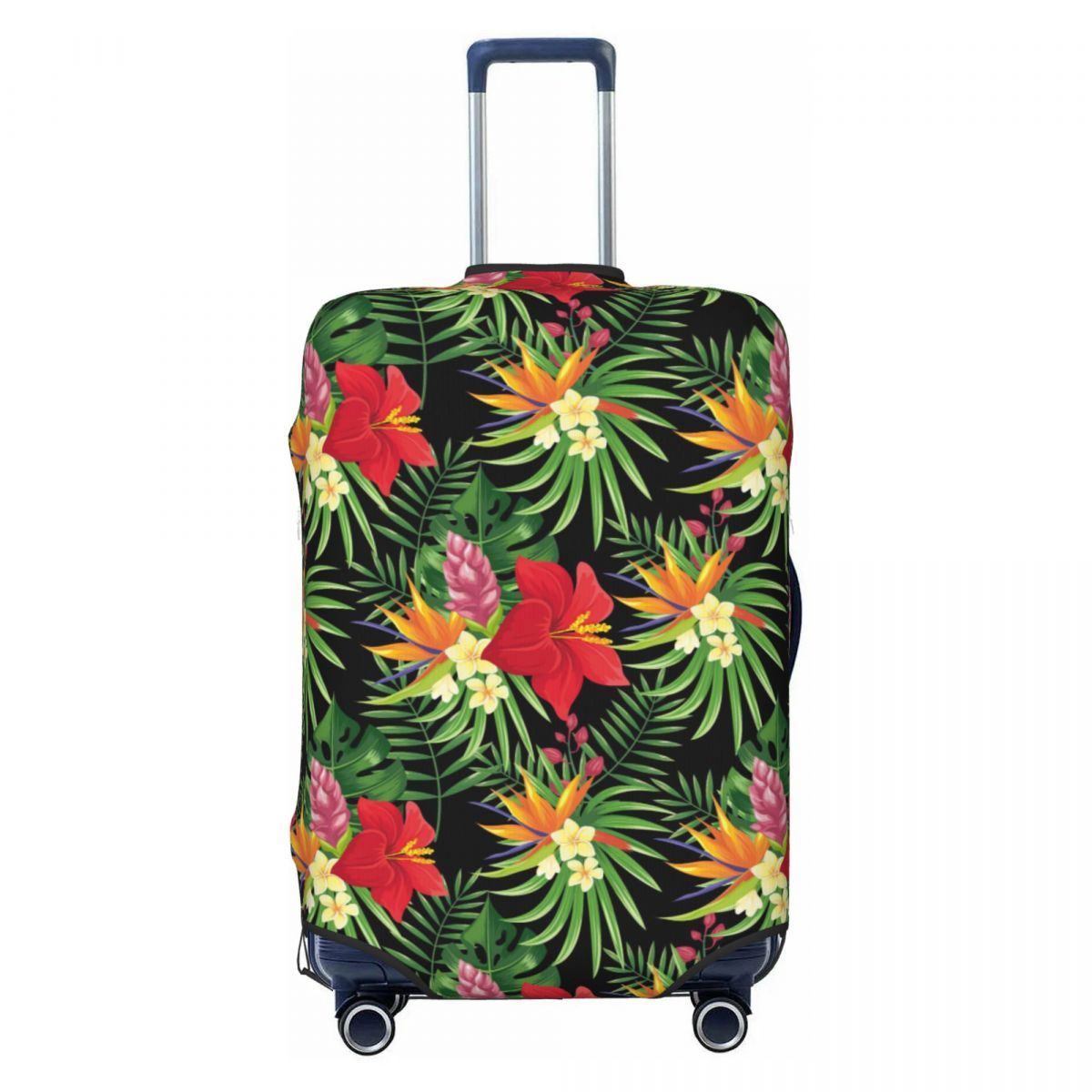 Travel Accessories Hawaii - Pelindung penutup bagasi daun bunga tropis