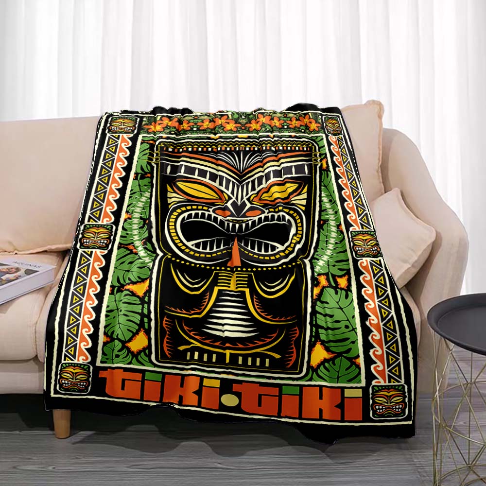 Travel Accessories Hawaii - Tiki Bar Fashion flanel selimut lempar