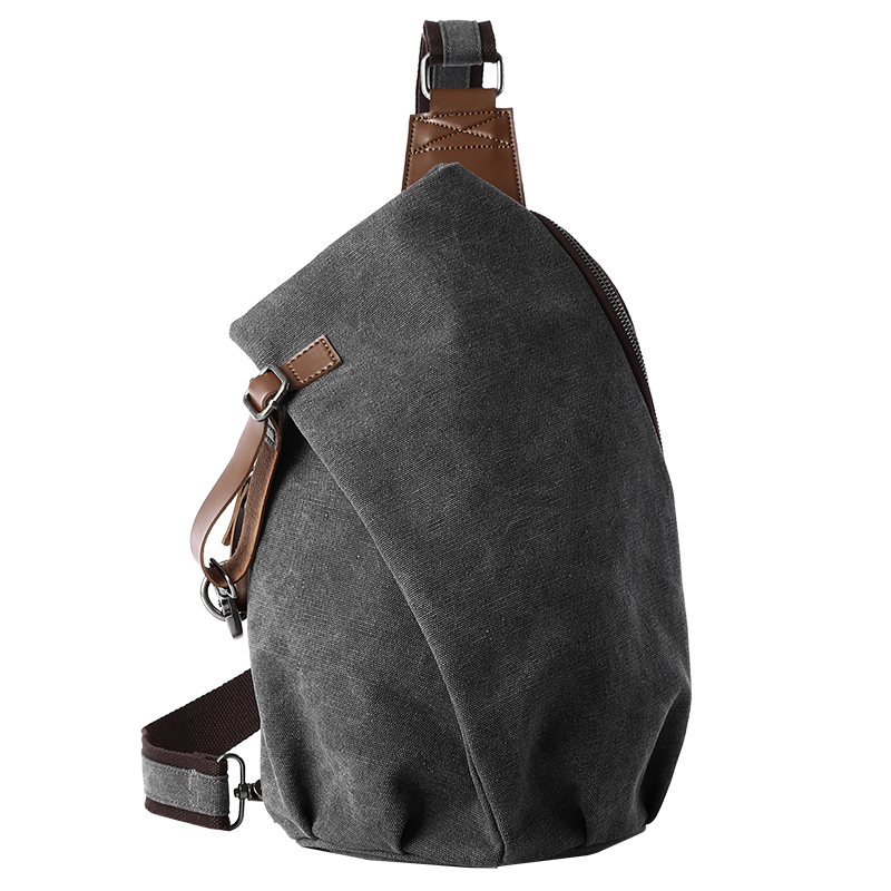 Travel Accessories Men - Tas Selempang Kanvas Retro Kapasitas Besar