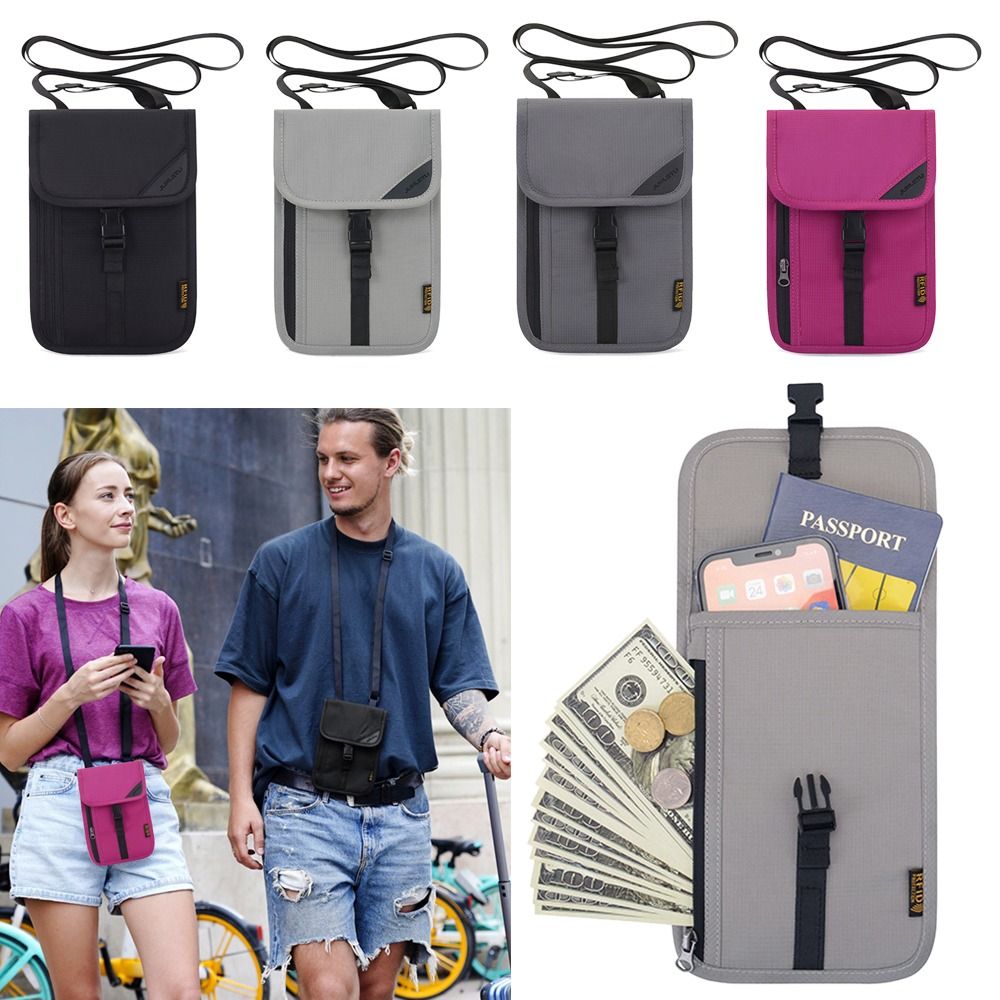 Passport Holder Rfid - Penutup Pelindung Perjalanan Portabel Dompet Kantong