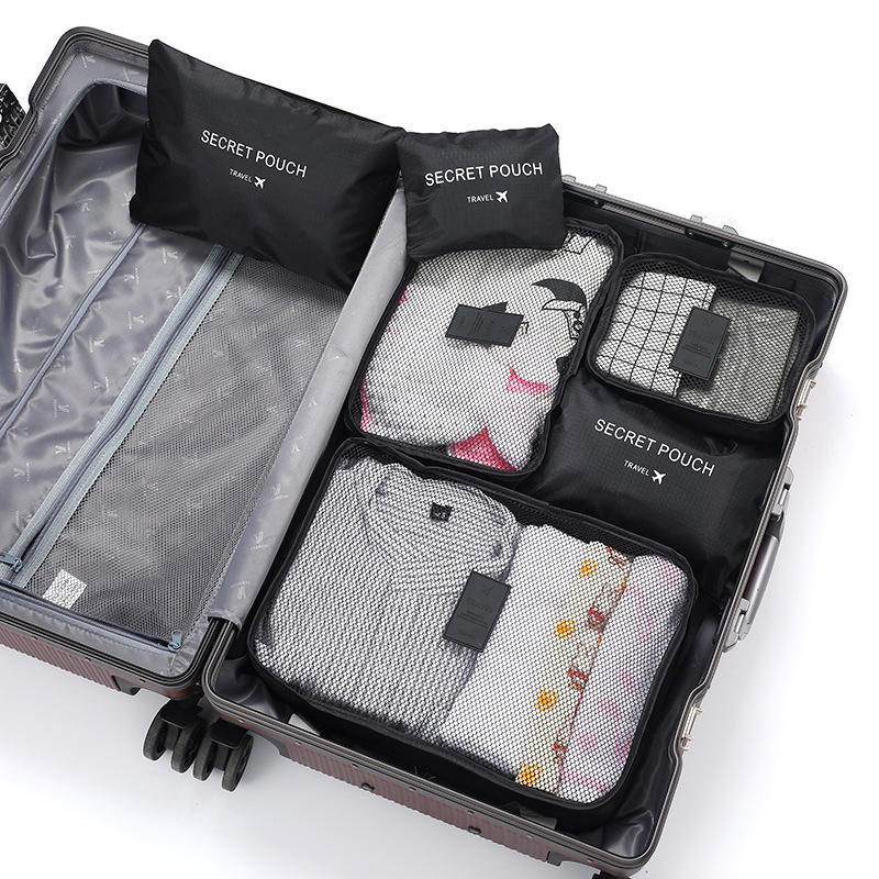 Travel Accessories Packing Cubes - 6 Set Tas Penyimpanan Perjalanan Ukuran