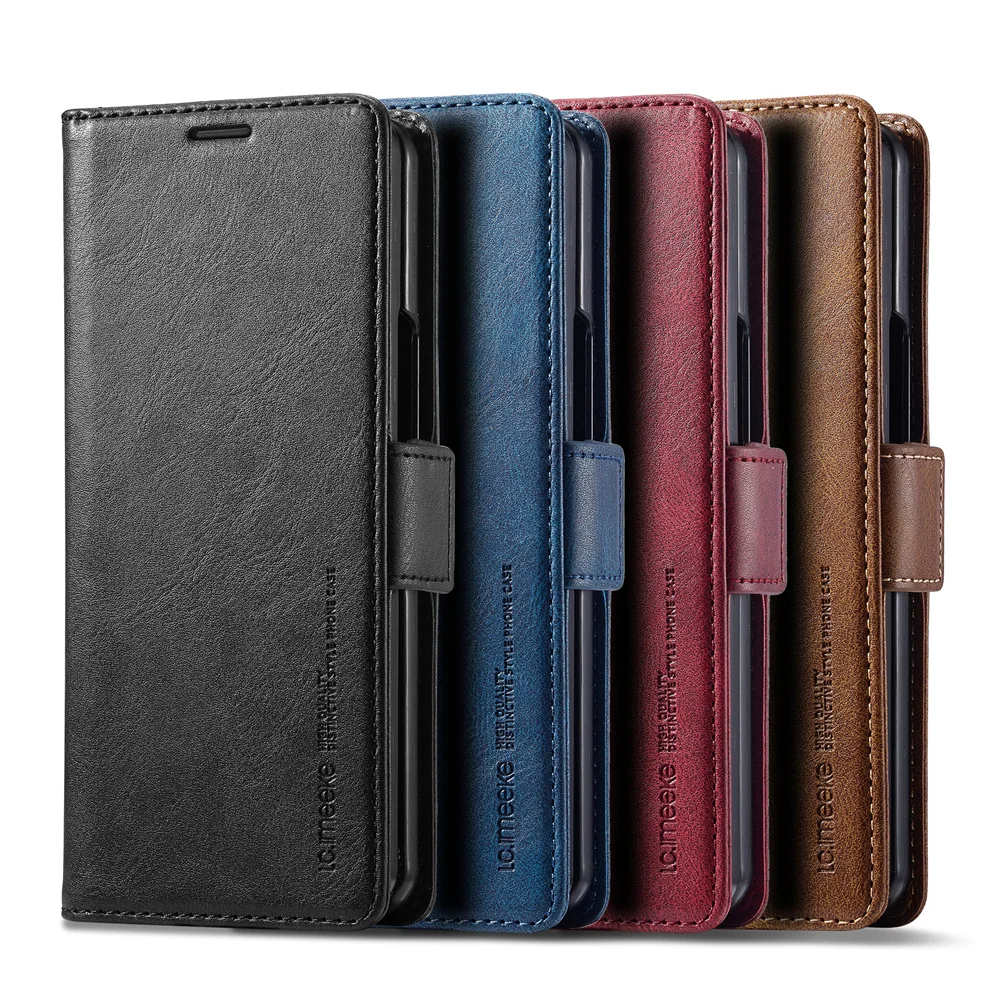 Passport Holder Rfid - Casing Ponsel Dompet Kulit untuk Samsung