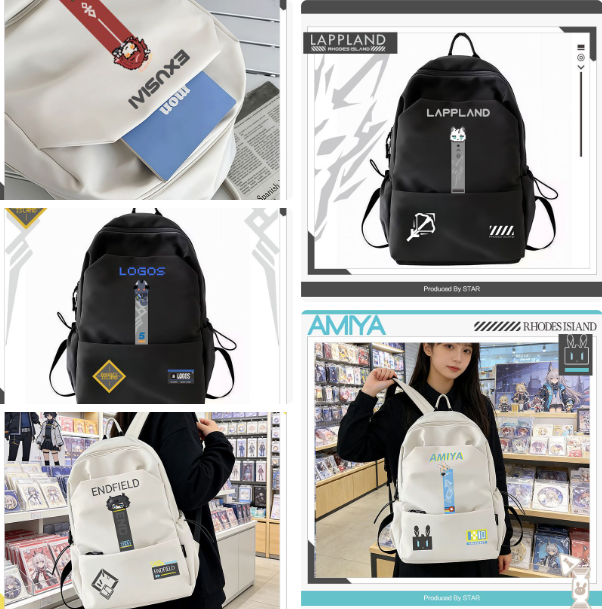 Travel Accessories Present - Ransel Kartun Game Arknights Tas Buku