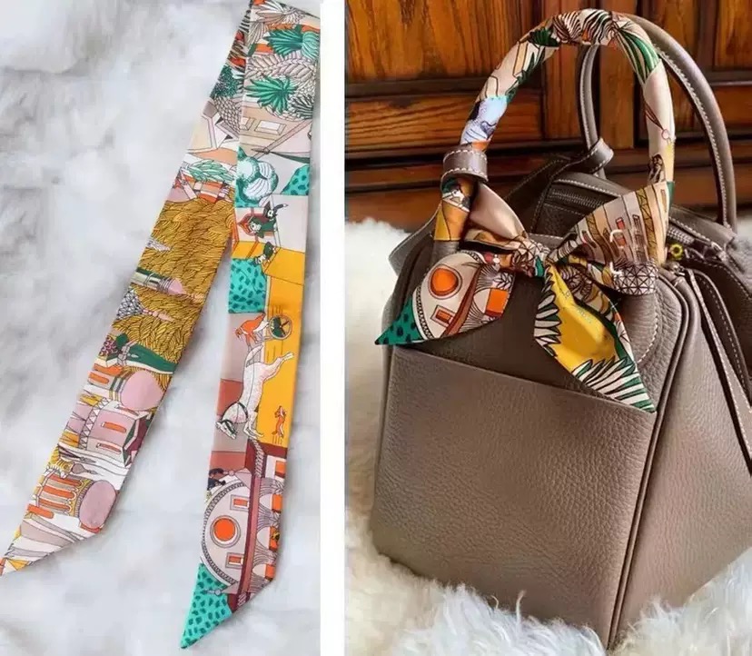 Travel Accessories Present - Syal Twill Wanita Musim Semi 5×90cm,