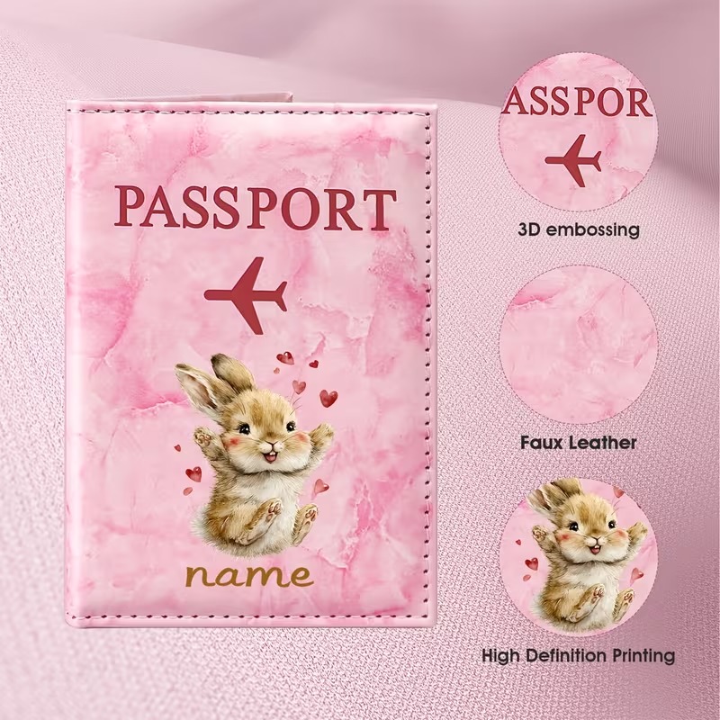 Travel Accessories Present - Desain Ilustrasi Kelinci Lucu dengan Nama