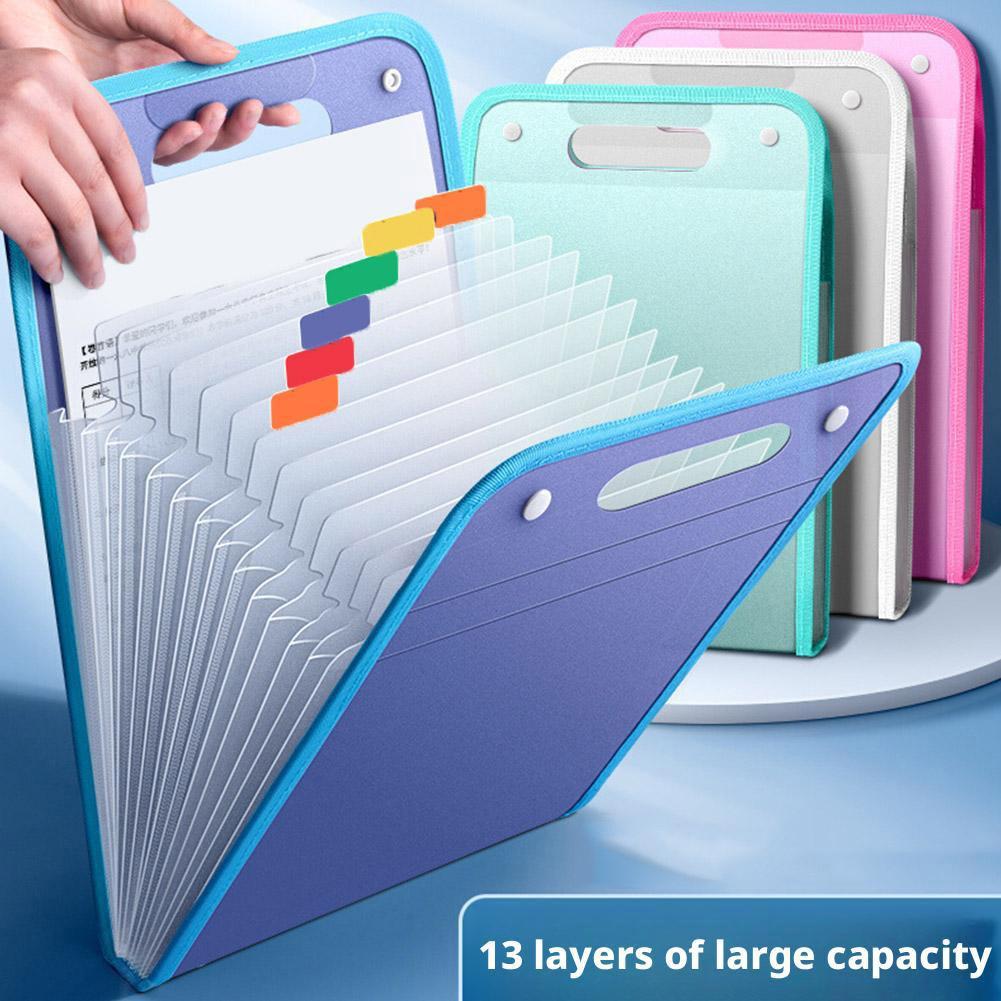 Document Organizer Folder - 13 Folder File Saku Portabel Ukuran