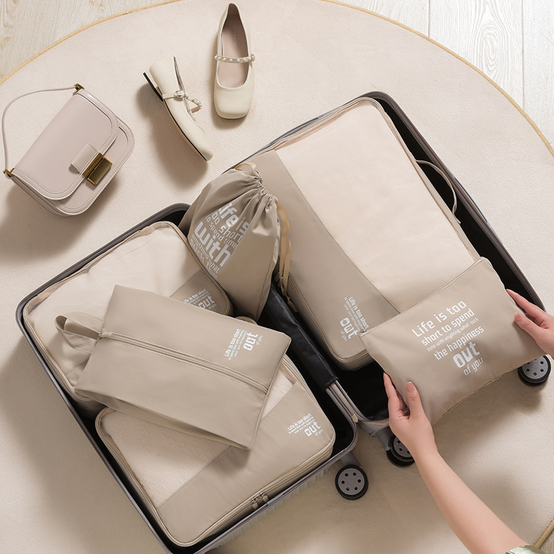 A QX2E 6 Buah Set Organizer Ba - Travel Accessories Packing Cubes ulasan dan harga