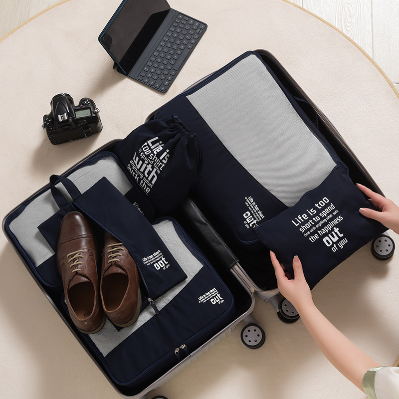 A QX2E 6 Buah Set Organizer Ba - Travel Accessories Packing Cubes ulasan dan harga