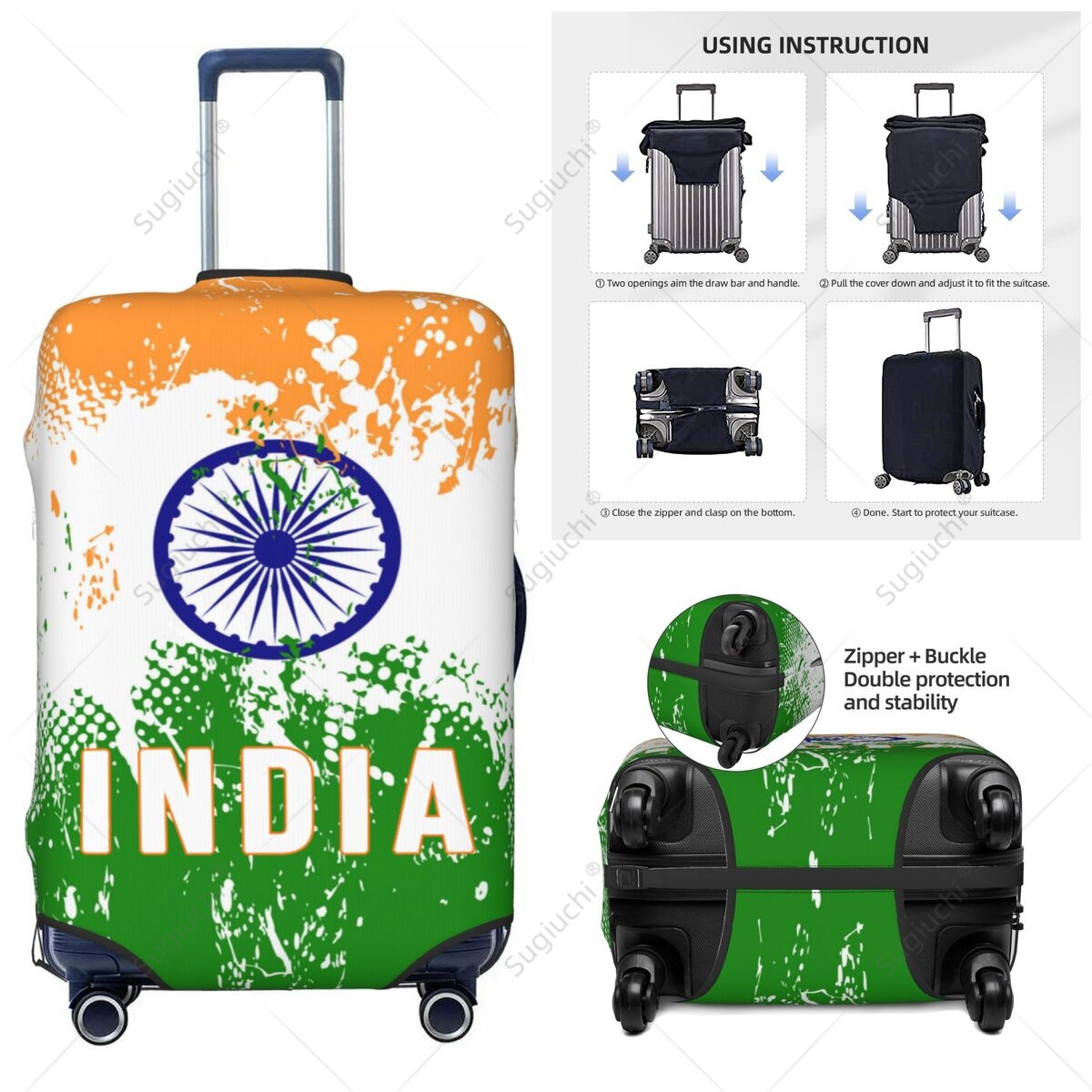 Penutup Bagasi Bendera India,  - Travel Accessories India ulasan dan harga
