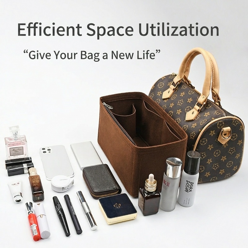 YU7 Tas Organizer Felt Insert  - Travel Accessories Lv ulasan dan harga