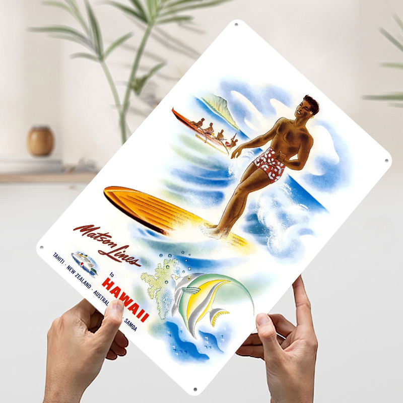 Poster Perjalanan Hawaii Vinta - Travel Accessories Hawaii ulasan dan harga