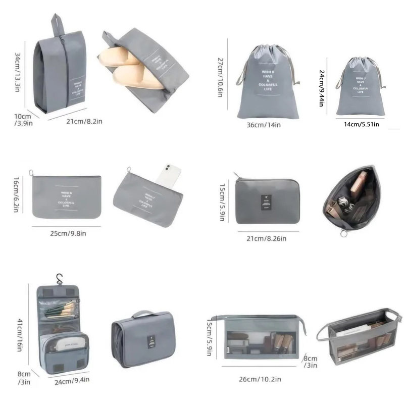 Tas penyimpanan Organizer perj - Travel Accessories Packing Cubes ulasan dan harga