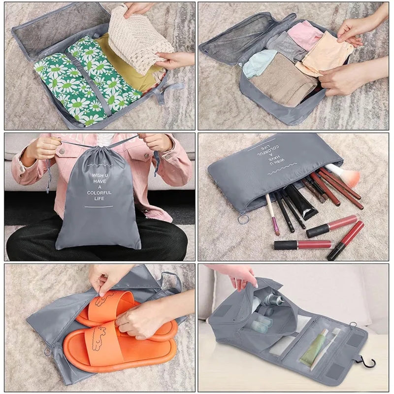 Tas penyimpanan Organizer perj - Travel Accessories Packing Cubes ulasan dan harga