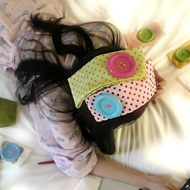 Ikat Kepala Kancing Besar Rend - Travel Yoga Accessories ulasan dan harga