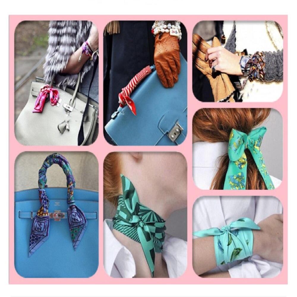 Syal Sutra Korea Lembut Satin  - Travel Accessories Present ulasan dan harga