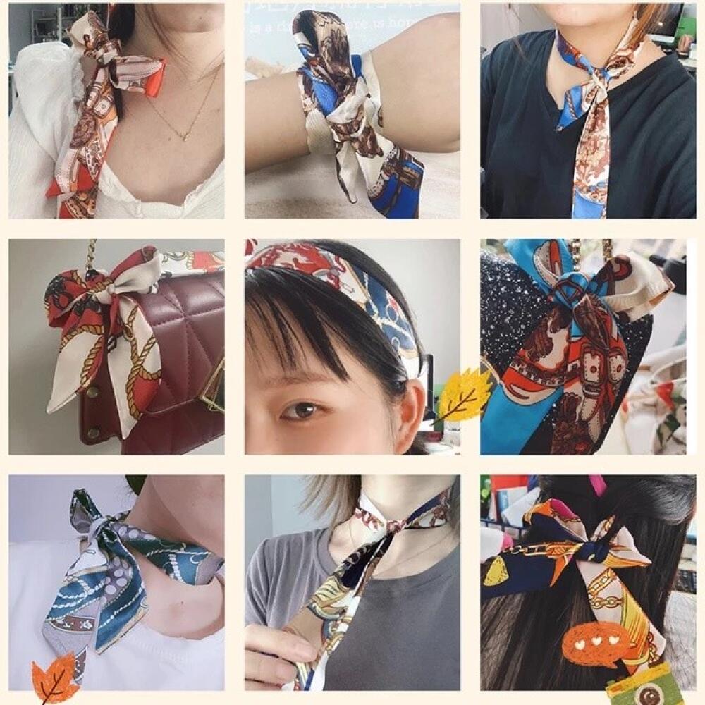 Syal Sutra Korea Lembut Satin  - Travel Accessories Present ulasan dan harga