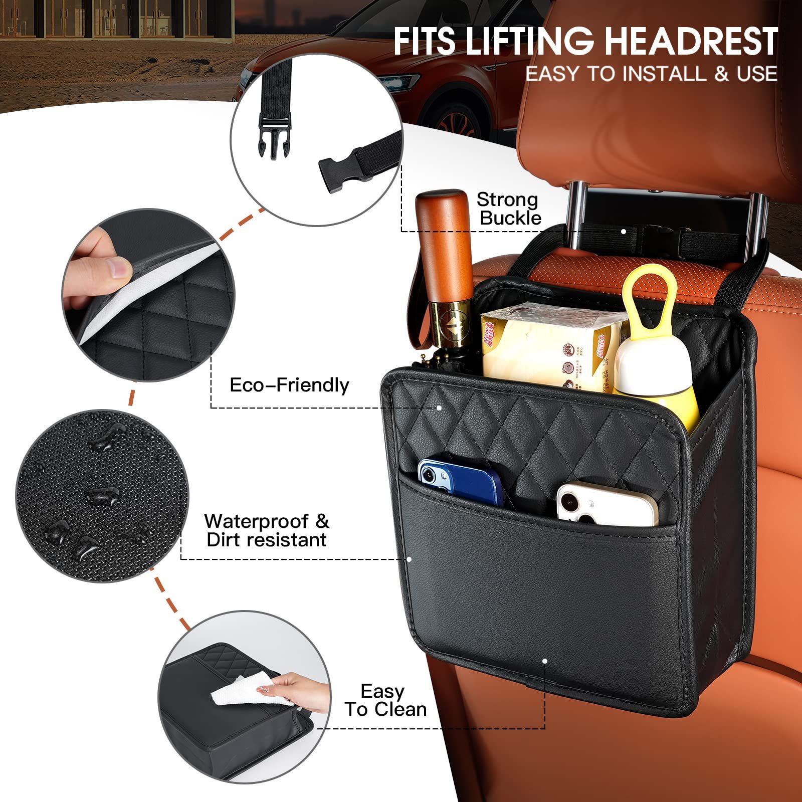 Kantong Penyimpanan Gantung un - Travel Accessories For Car ulasan dan harga