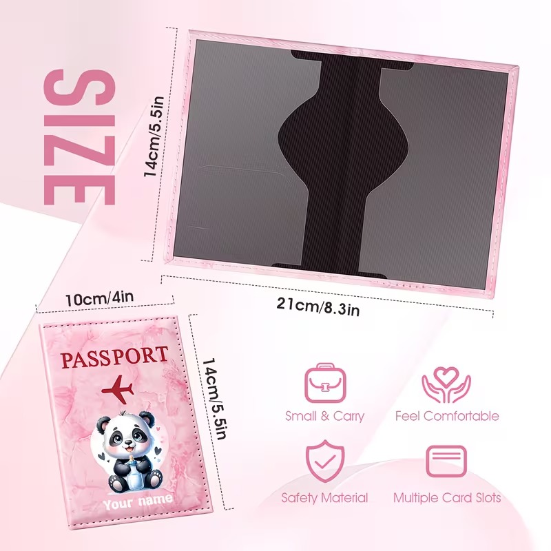 Tempat Paspor PU Desain Ilustr - Travel Accessories Present ulasan dan harga