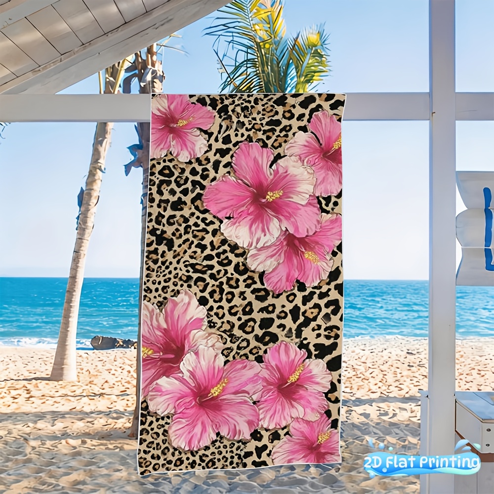1 buah handuk pantai bermotif  - Travel Yoga Accessories ulasan dan harga