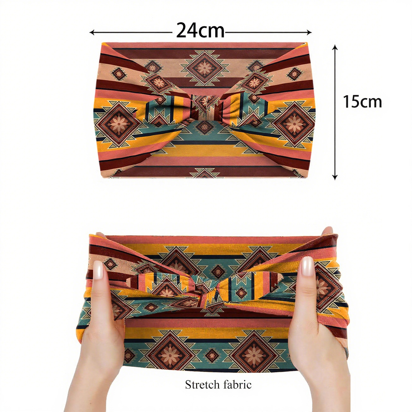 Ikat Kepala Lebar Etnis Vintag - Travel Yoga Accessories ulasan dan harga