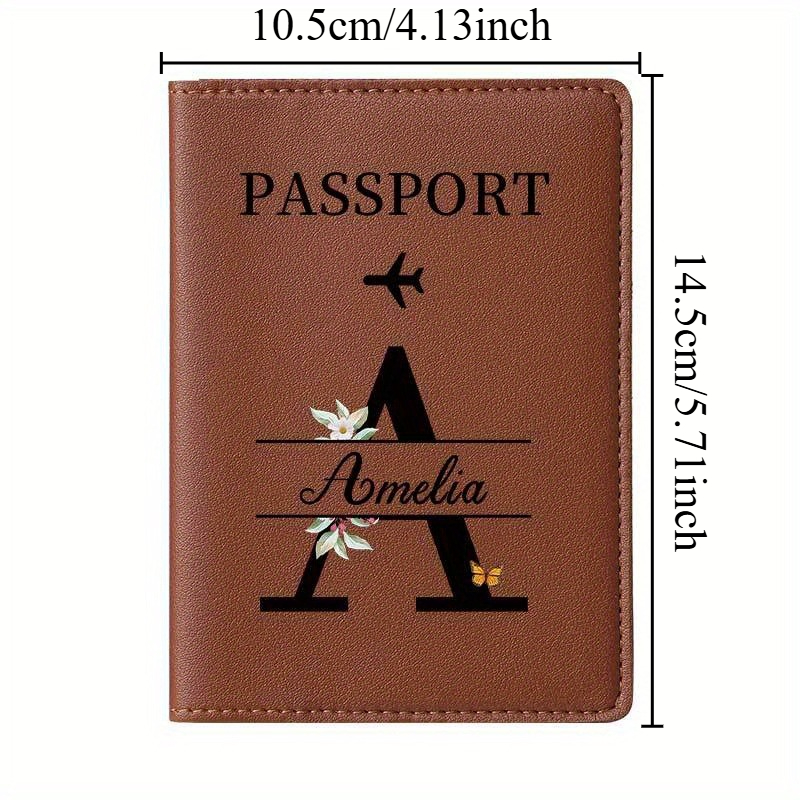 Tempat Paspor Coklat Personali - Travel Accessories Present ulasan dan harga