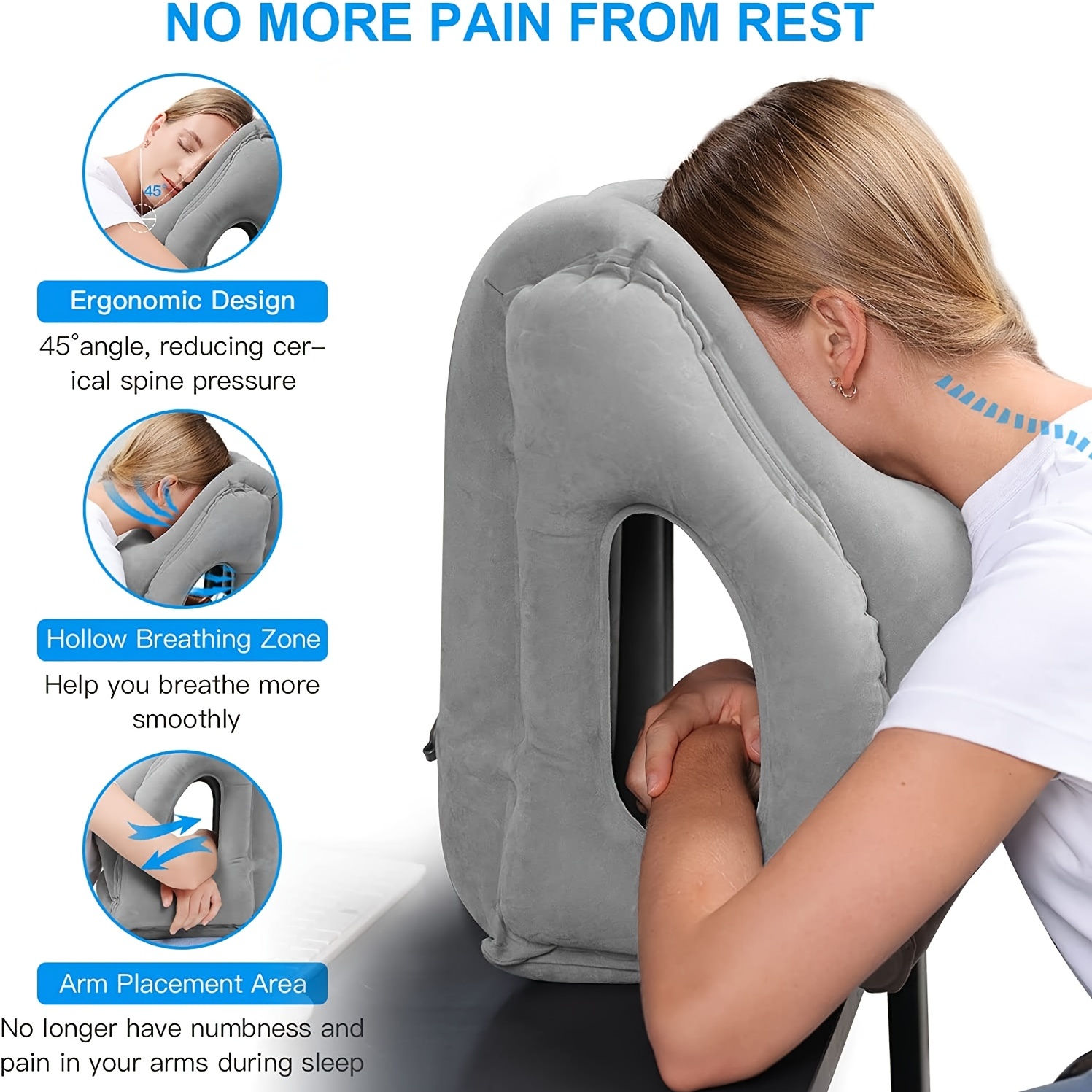 Bantal Perjalanan Tiup, Akseso - Travel Accessories Long Haul ulasan dan harga