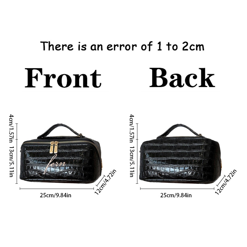 Tas Makeup Bordir Motif Buaya, - Travel Accessories Present ulasan dan harga