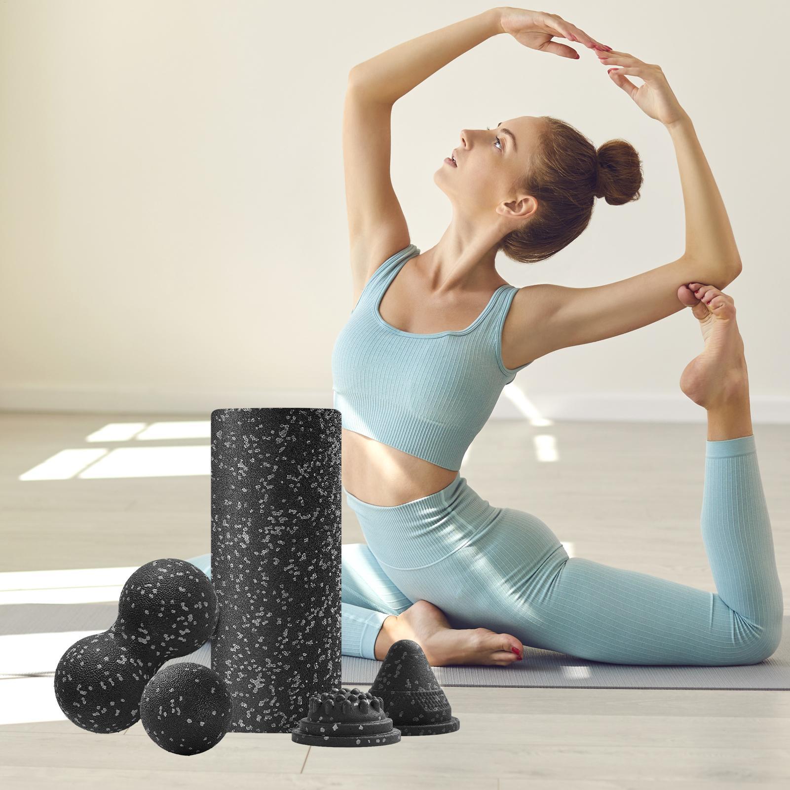 Set Rol Busa Latihan Yoga Roll - Travel Yoga Accessories ulasan dan harga